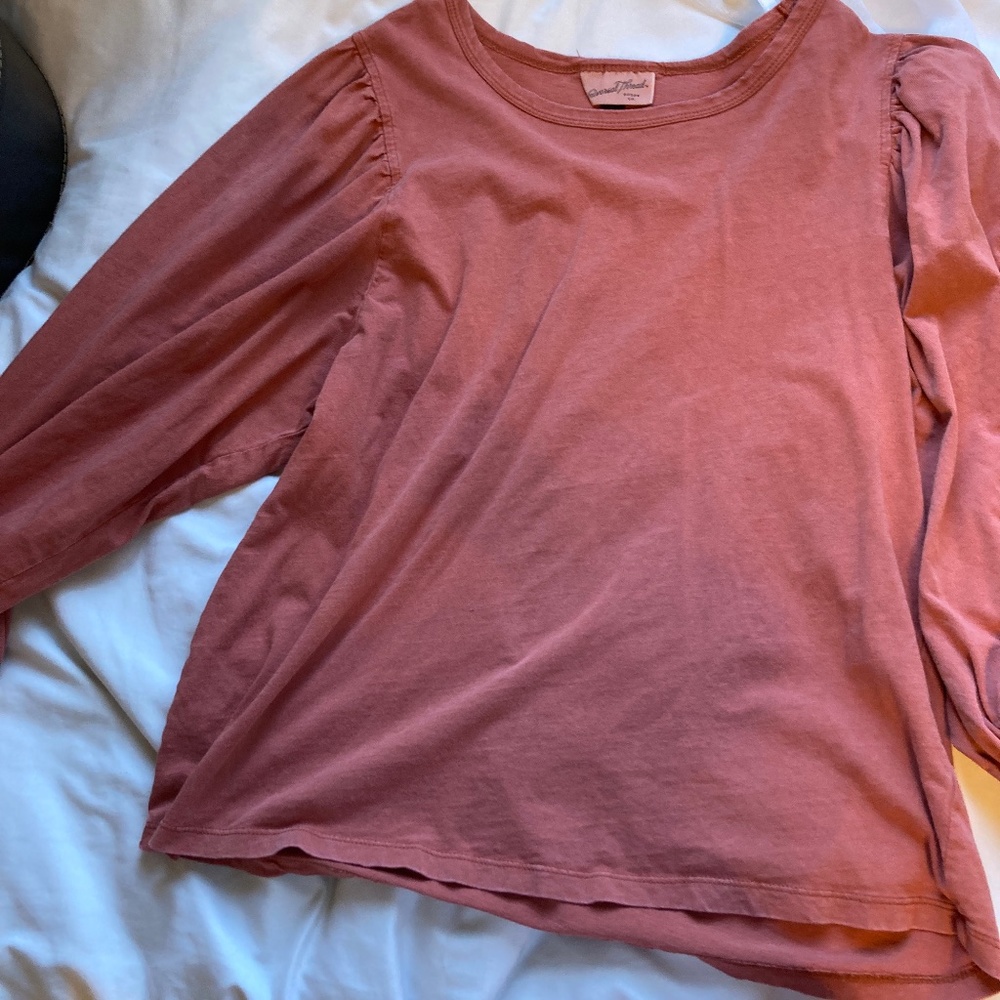 Terracotta balloon sleeve Flowy too